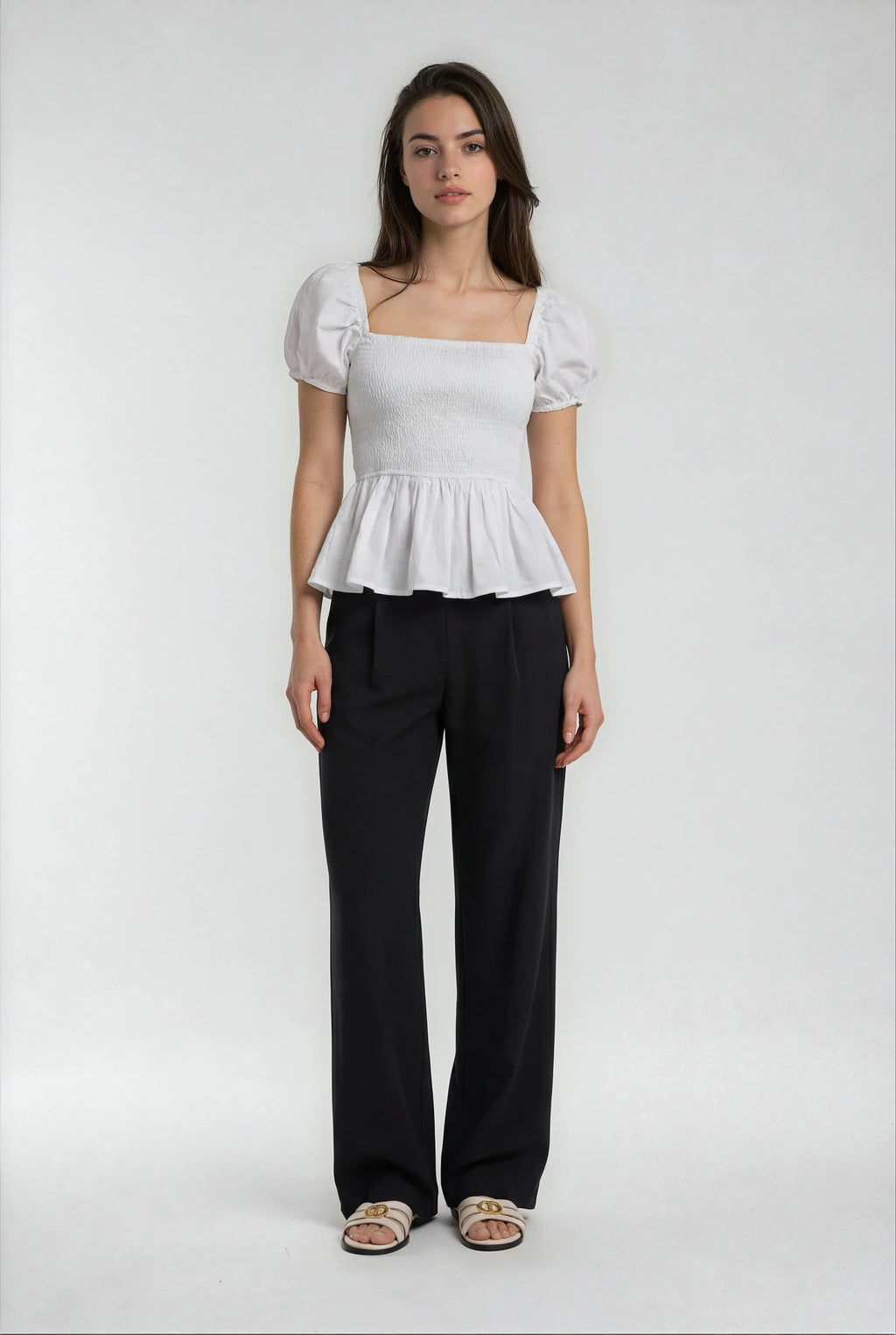 Luxeflow - Elevated Wide Leg Sweatpants Trouser Pants Black