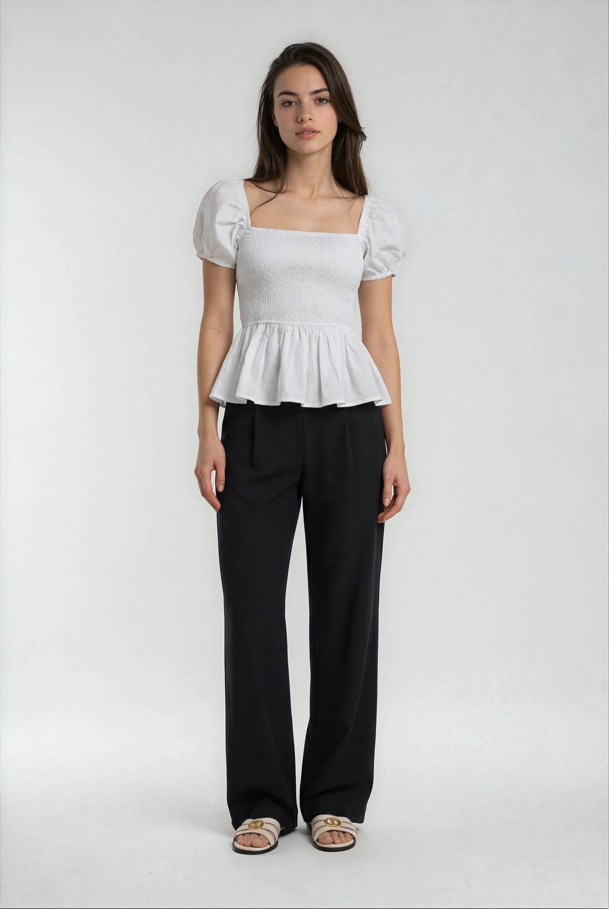 Luxeflow - Elevated Wide Leg Sweatpants Trouser Pants Black