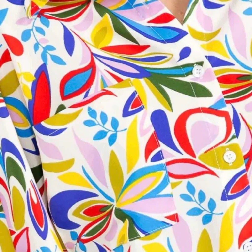 Chemisier multicolore femme