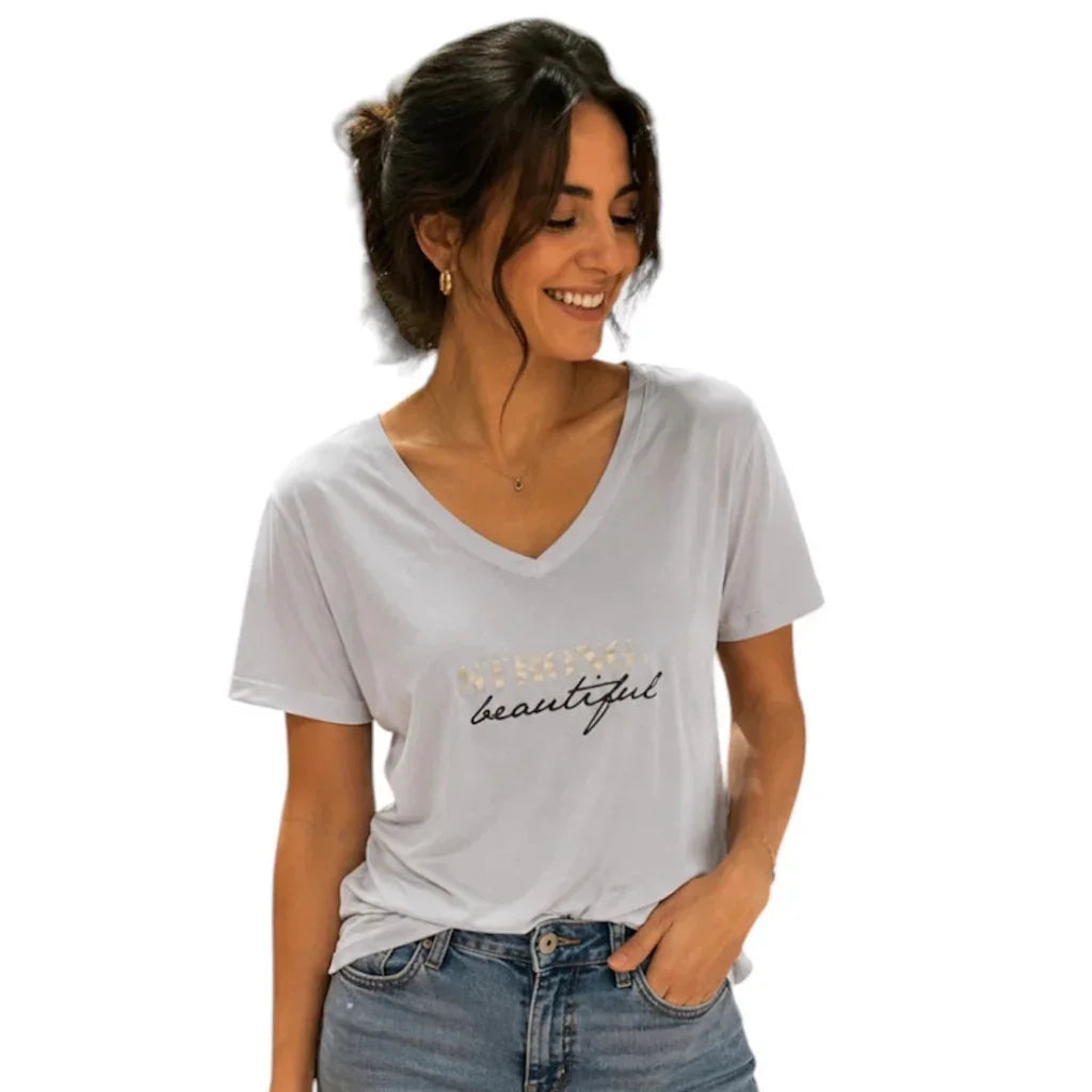 T-shirt avec message